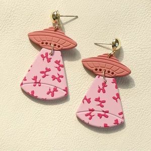 UFO Dangle Acrylic Earrings